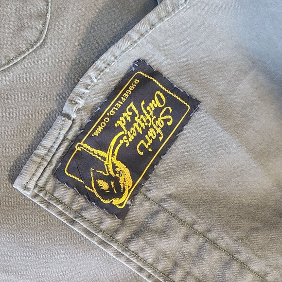 Vintage Willis and Geiger Shooting Hunting Shirt Army Green Men Med Utility USA - Picture 7 of 11